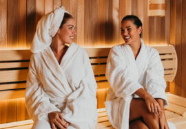 Women in Sauna room