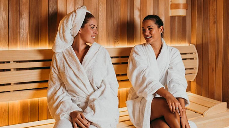 Women in Sauna room